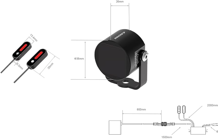 Radar angles morts moto / vélo | INNOV | ThirdEye BSD System (Mirror) - Atom Motors