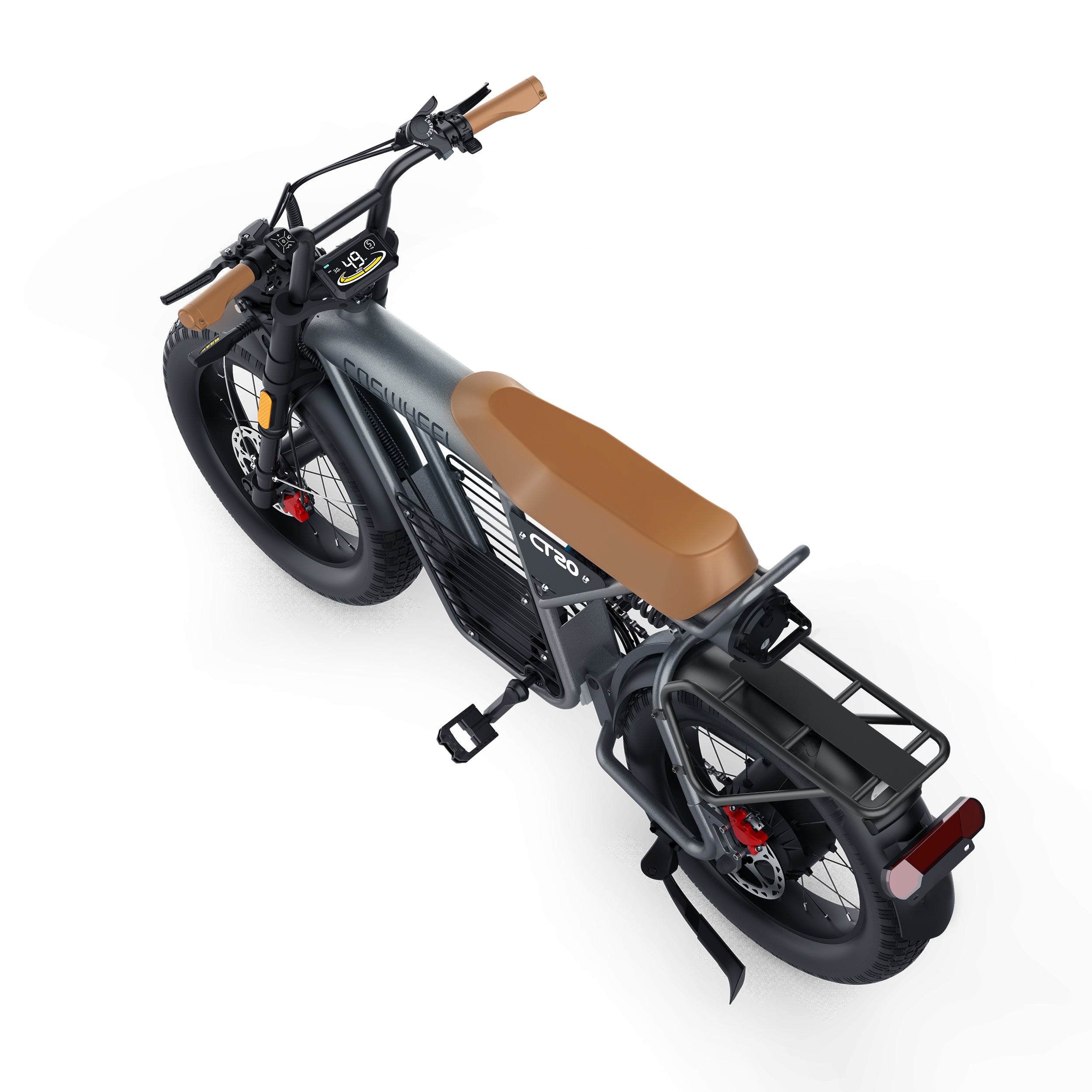 Vélo électrique Fatbike | COSWHEEL CT20 2025 | 1000W | V-max 25 km/h | Autonomie 100 km - Atom Motors