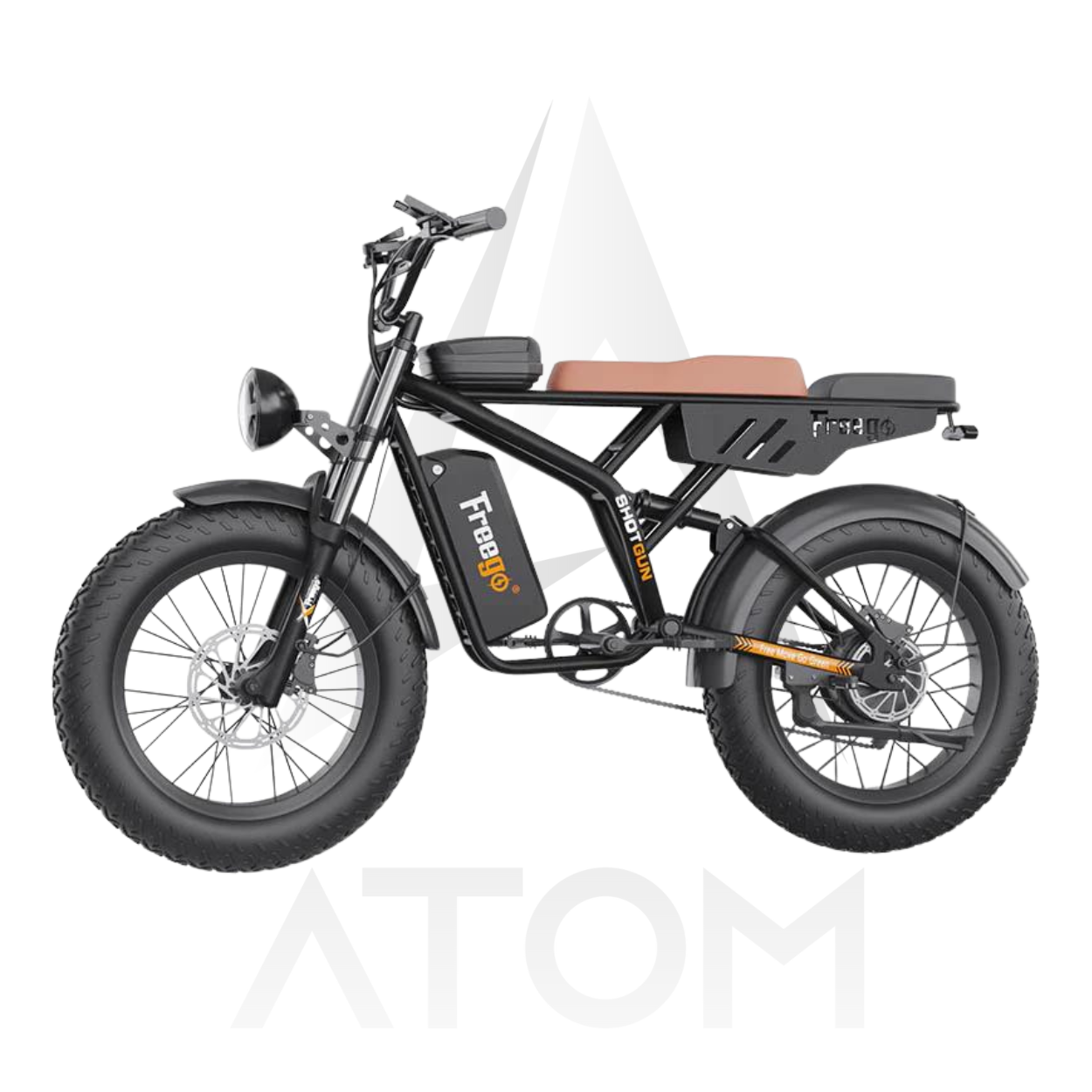 Vélo électrique Fatbike | FREEGO F2 PRO | 1400 W | V-max 25 km/h | Autonomie 80 km - Atom Motors