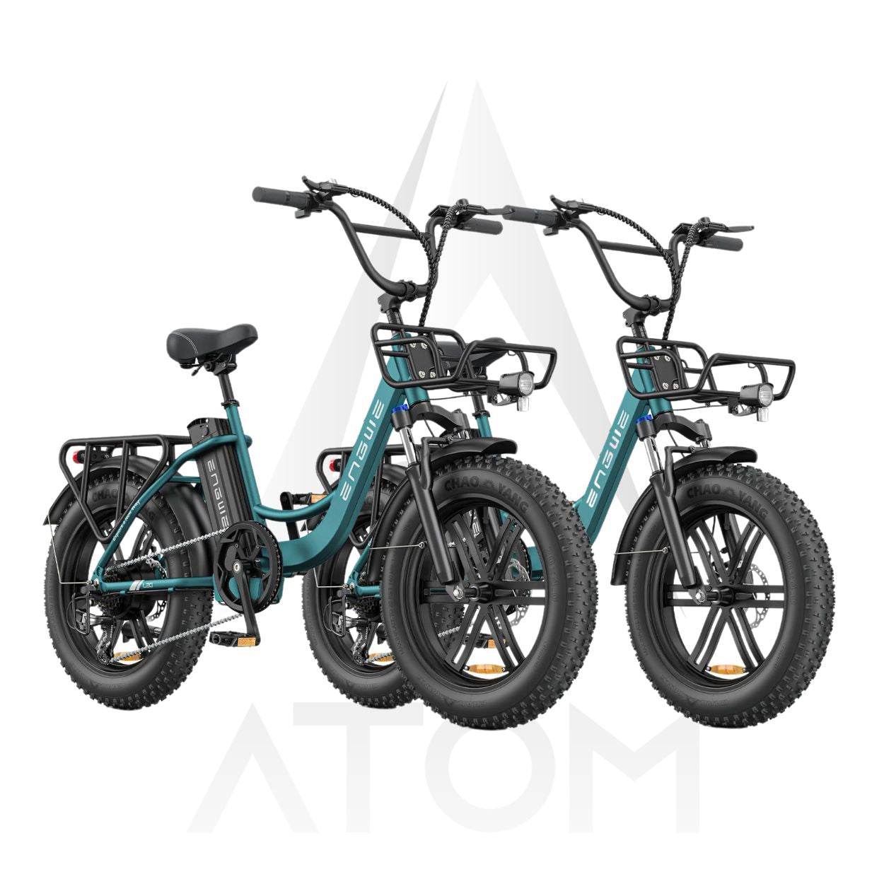 Vélo électrique Fatbike | Engwe L20 Boost | 250 W | V-max 25 km/h | Autonomie 125 km - Atom Motors