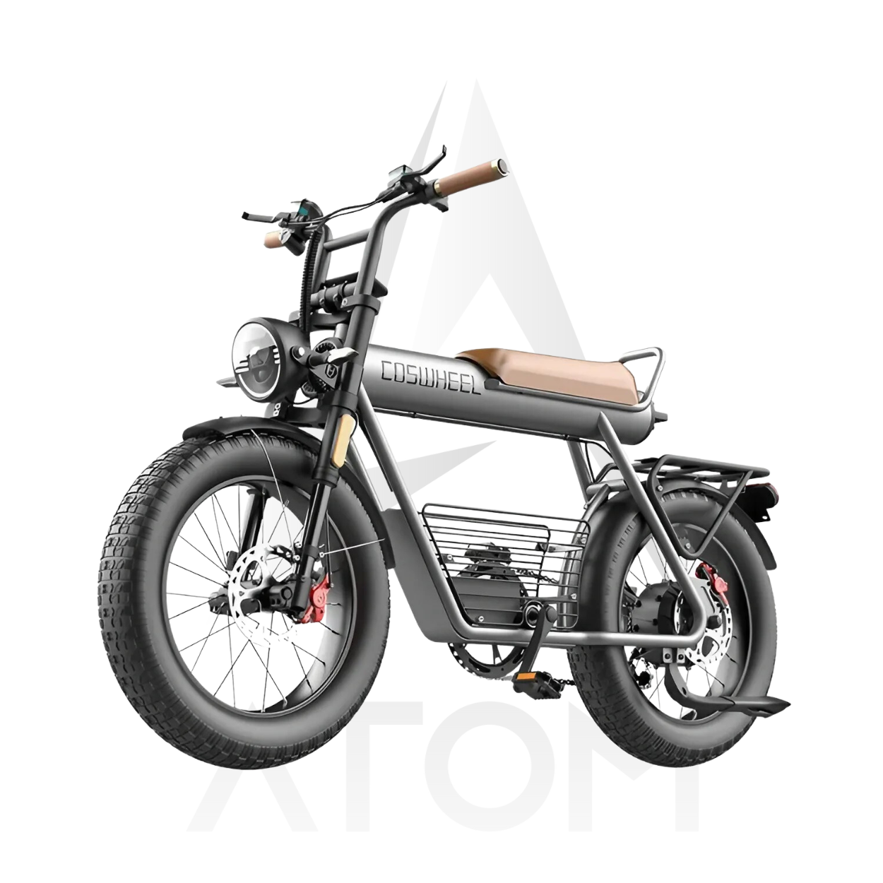 Vélo électrique Fatbike | COSWHEEL CT20 | 750W / 1000W | V-max 25 km/h | Autonomie 100 km - Atom Motors