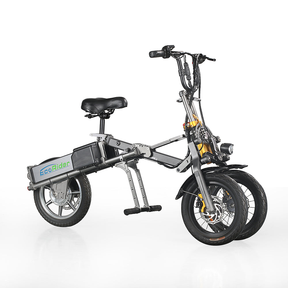 Vélo électrique 3 roues pliable | EcoRider JX003 | 500 W | V‑max 25km/h | Autonomie 150 km - Atom Motors