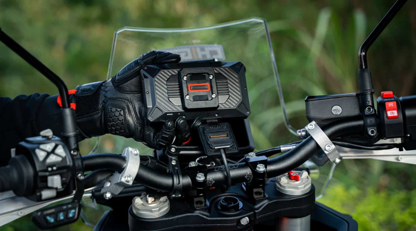 Carplay moto / vélo | CHIGEE AIO‑6 LTE | Écran 6″ | 4G intégré | Système modulaire - Atom Motors