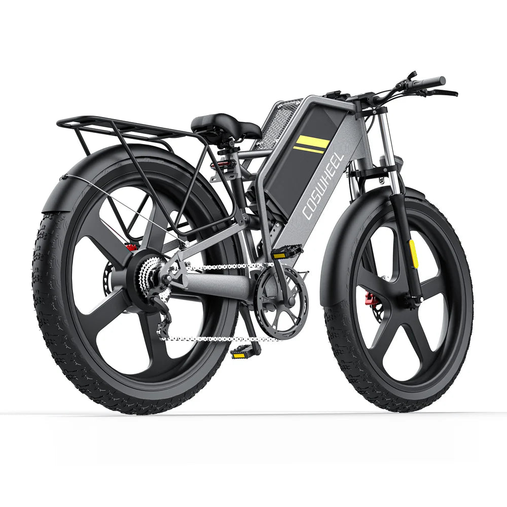 Vélo électrique Fatbike | COSWHEEL T26 | 1000W | V-max 25 km/h | Autonomie 140 km - Atom Motors