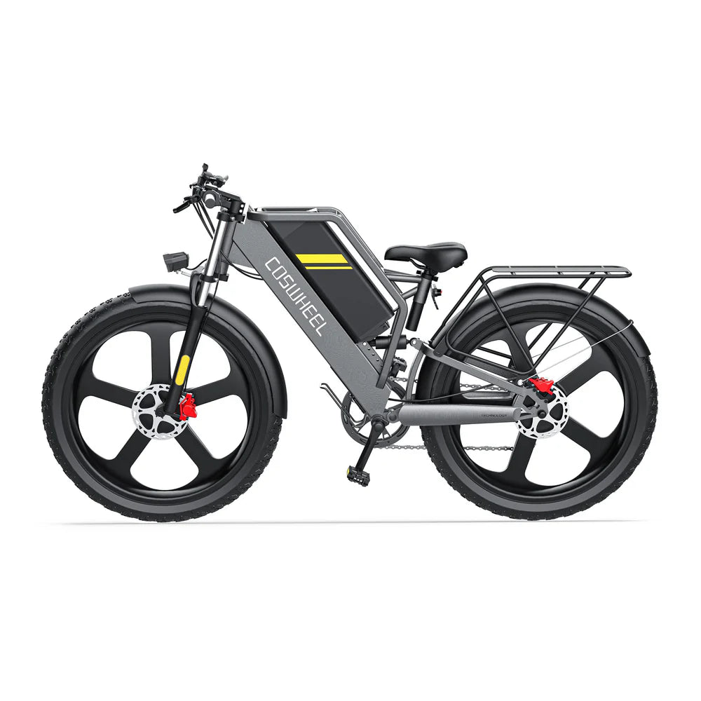 Vélo électrique Fatbike | COSWHEEL T26 | 1000W | V-max 25 km/h | Autonomie 140 km - Atom Motors