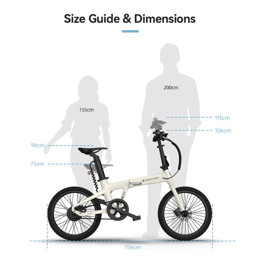 Vélo Électrique | A Dece Oasis ADO A20 Gris| 250 W | V-max 25 km/h | Autonomie 100 km - Atom Motors