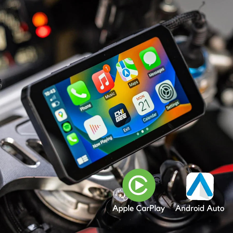 Carplay et Dashcam moto / vélo | CHIGEE | AIO-5 Lite (MFP0105) - Atom Motors