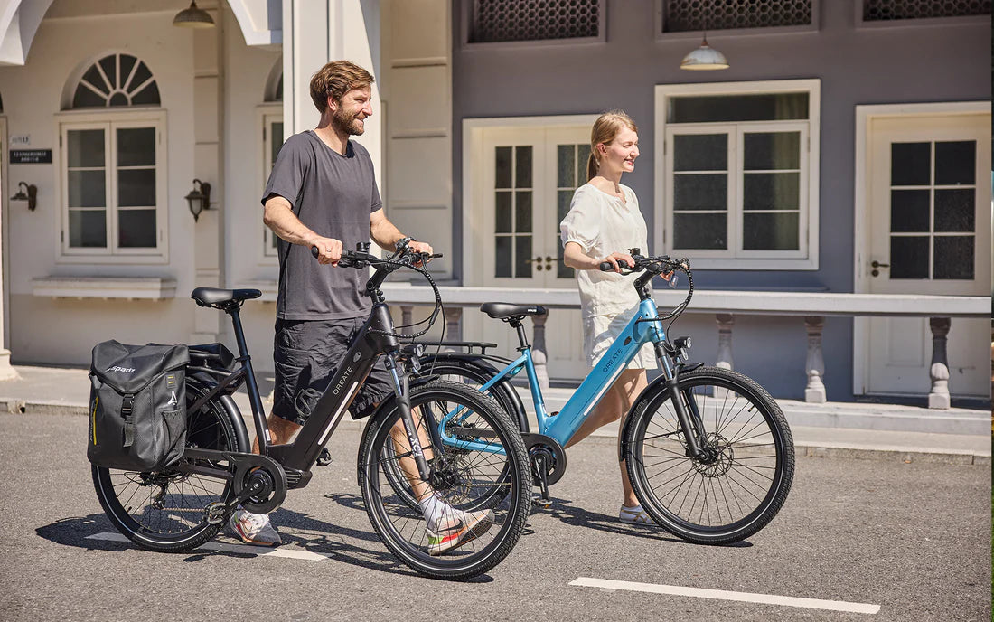 Vélo électrique urbain | A-Spadz QREATE City Pro | 250 W | V-max 25 km/h | Autonomie jusqu’à 100 km - Atom Motors