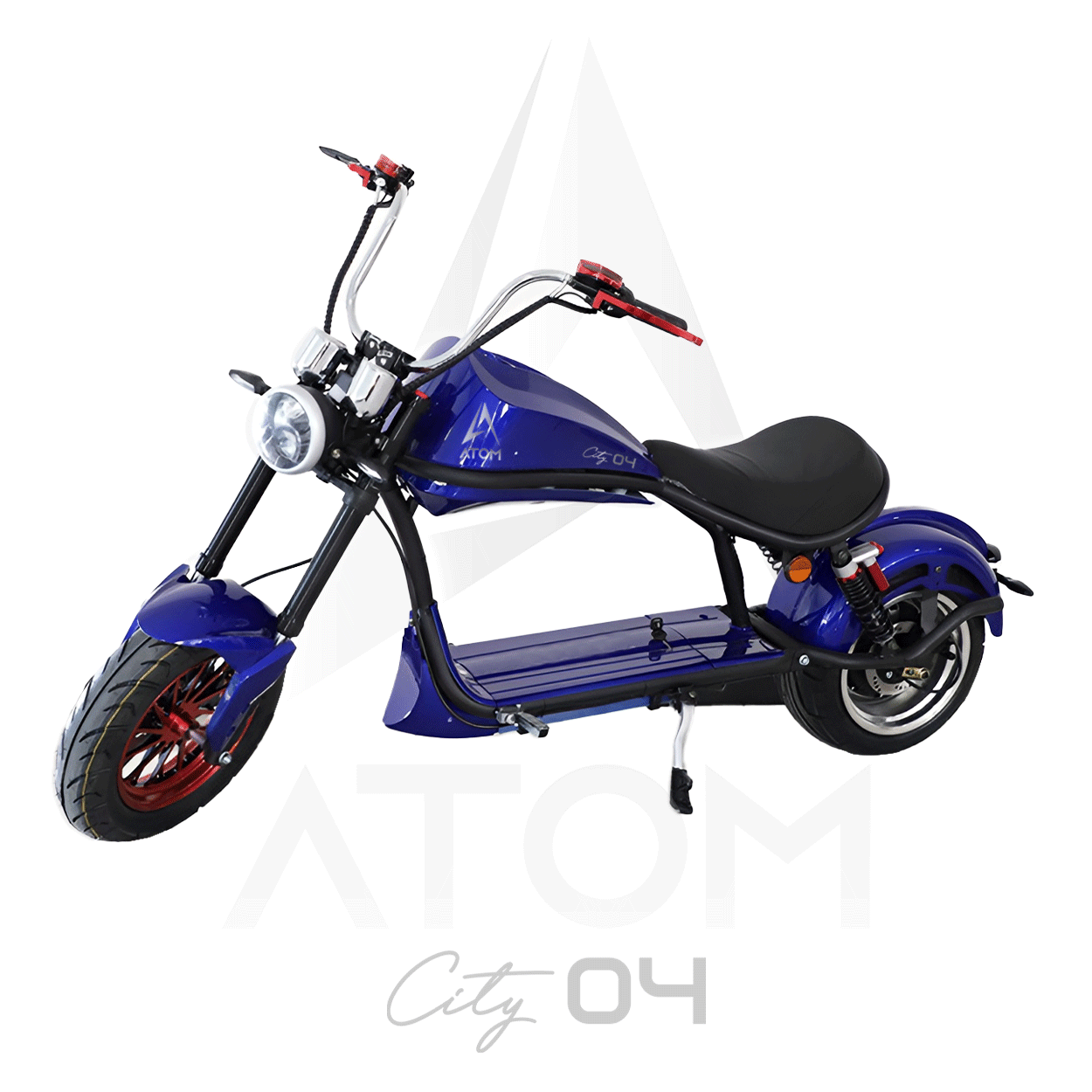 Scooter électrique, Atom City 04 | 2000 W | 50 cc | V-max 45 km/h | Autonomie 60 km - Atom Motors