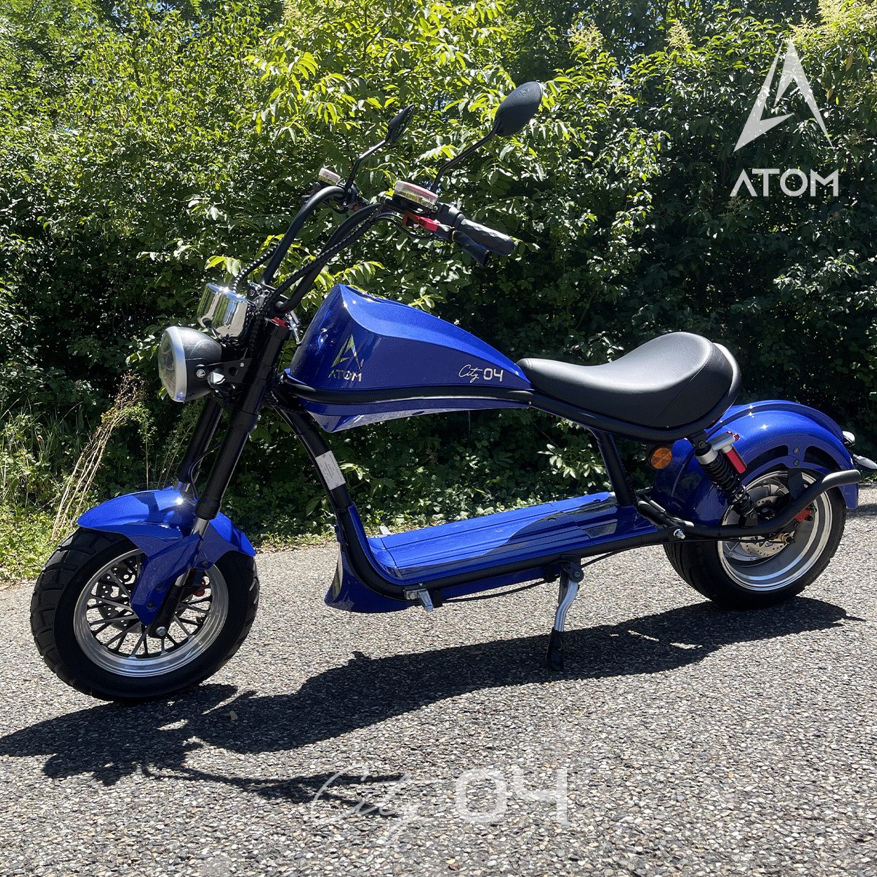 Scooter électrique, Atom City 04 | 2000 W | 50 cc | V-max 45 km/h | Autonomie 60 km - Atom Motors